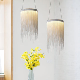 Arsoliel Suspension en Chaîne à Franges de Luxe Postmoderne