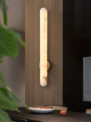 Elvenira Applique Murale Cylindrique en Albâtre-Luire
