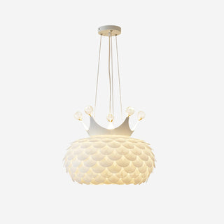 Solara Lampe suspendue en acrylique à couronne festonnée fantaisiste