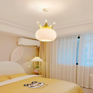 Solara Lampe suspendue en acrylique à couronne festonnée fantaisiste