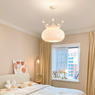 Solara Lampe suspendue en acrylique à couronne festonnée fantaisiste