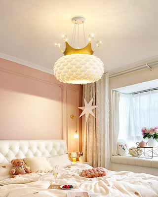 Solara Lampe suspendue en acrylique à couronne festonnée fantaisiste