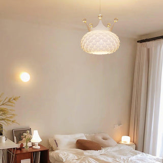 Solara Lampe suspendue en acrylique à couronne festonnée fantaisiste