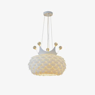 Solara Lampe suspendue en acrylique à couronne festonnée fantaisiste