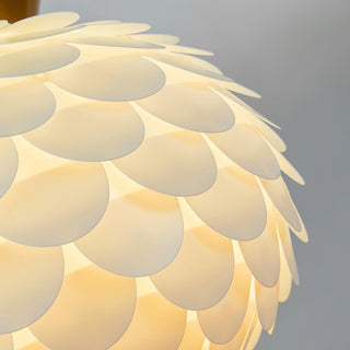 Solara Lampe suspendue en acrylique à couronne festonnée fantaisiste