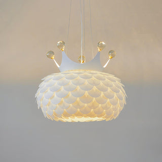 Solara Lampe suspendue en acrylique à couronne festonnée fantaisiste