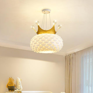 Solara Lampe suspendue en acrylique à couronne festonnée fantaisiste