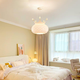 Solara Lampe suspendue en acrylique à couronne festonnée fantaisiste