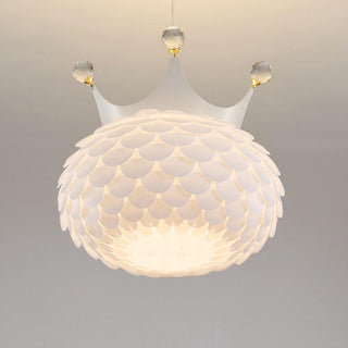 Solara Lampe suspendue en acrylique à couronne festonnée fantaisiste
