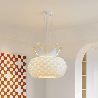 Solara Lampe suspendue en acrylique à couronne festonnée fantaisiste