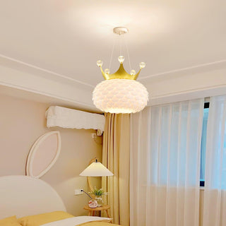 Solara Lampe suspendue en acrylique à couronne festonnée fantaisiste