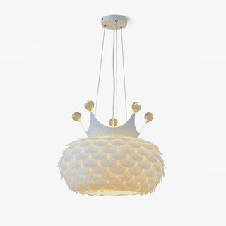 Solara Lampe suspendue en acrylique à couronne festonnée fantaisiste