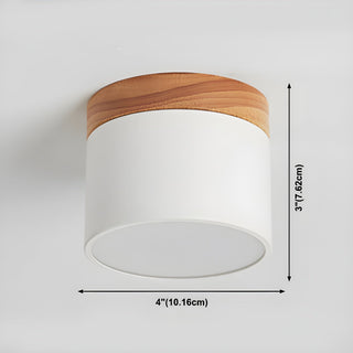 Caveleth Downlight de Surface en Bois Minimaliste Moderne