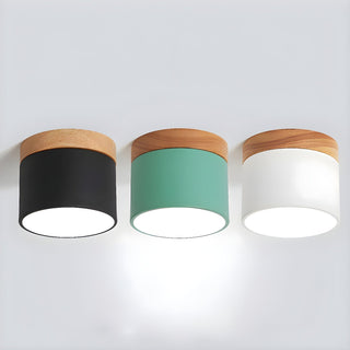 Caveleth Downlight de Surface en Bois Minimaliste Moderne