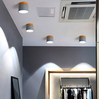 Caveleth Downlight de Surface en Bois Minimaliste Moderne