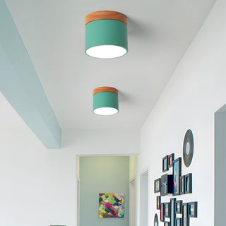 Caveleth Downlight de Surface en Bois Minimaliste Moderne
