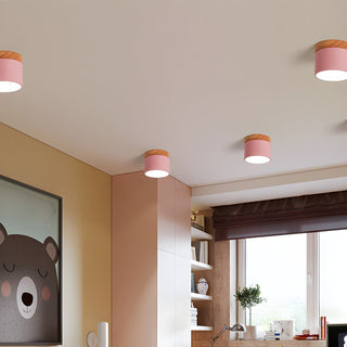 Caveleth Downlight de Surface en Bois Minimaliste Moderne