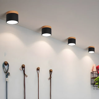 Caveleth Downlight de Surface en Bois Minimaliste Moderne