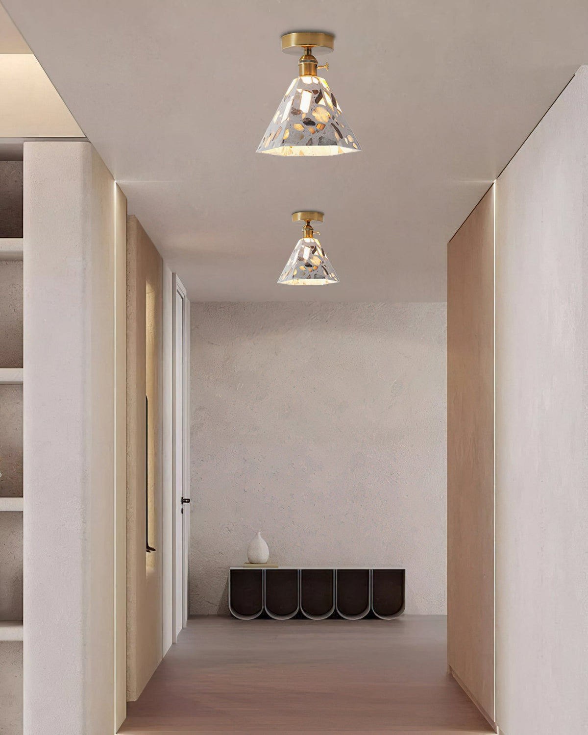 Alvaro Ceiling Lamp, Model B, installed above a kitchen island.