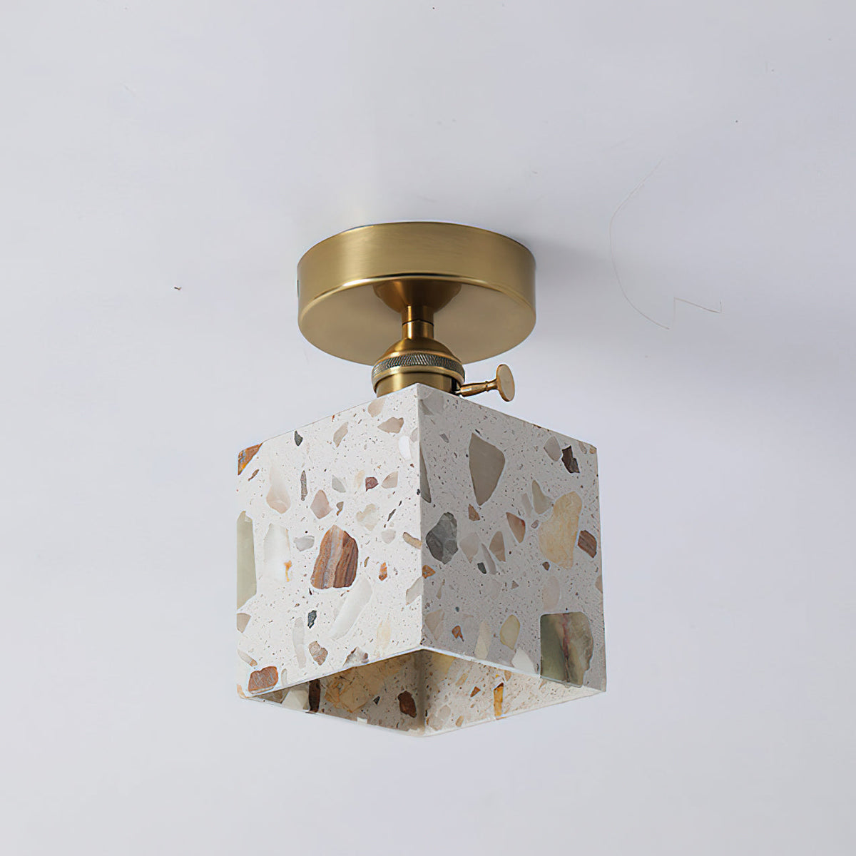 The conical shade of the Alvaro Ceiling Lamp, Model C, in detail.