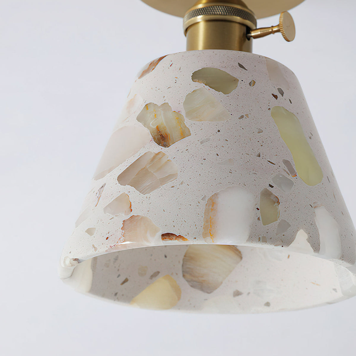 Full view of the Alvaro Ceiling Lamp, Model D, installed on a ceiling.