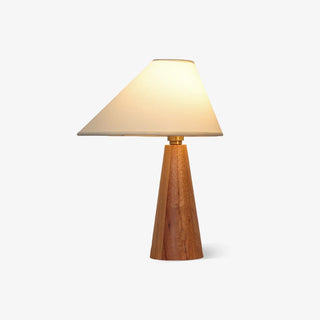 Mirose Lampe de Table en Bois Et Tissu Rustique