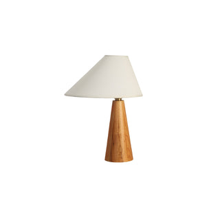 Mirose Lampe de Table en Bois Et Tissu Rustique