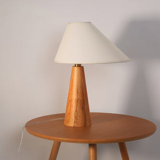 Mirose Lampe de Table en Bois Et Tissu Rustique