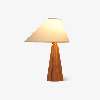 Mirose Lampe de Table en Bois Et Tissu Rustique