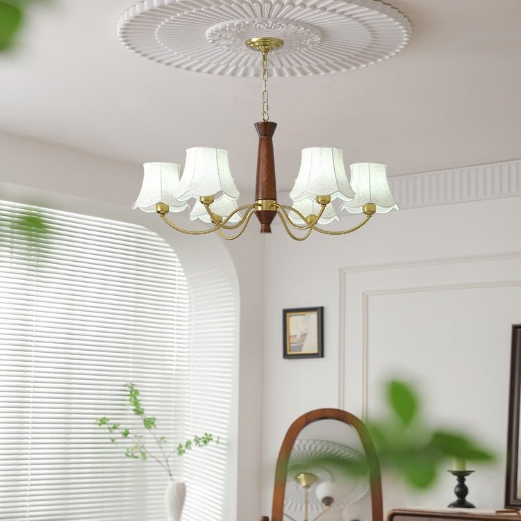 Taleria Lustre Laiton Tissu Bras Courbés