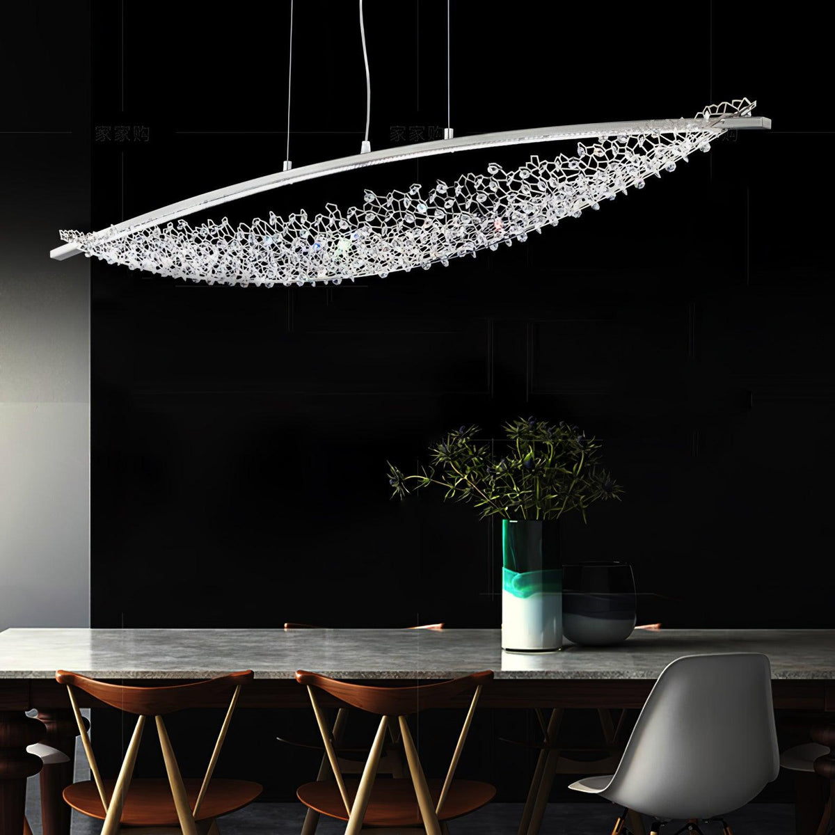 Elvarin Crystal Suspension Lumière