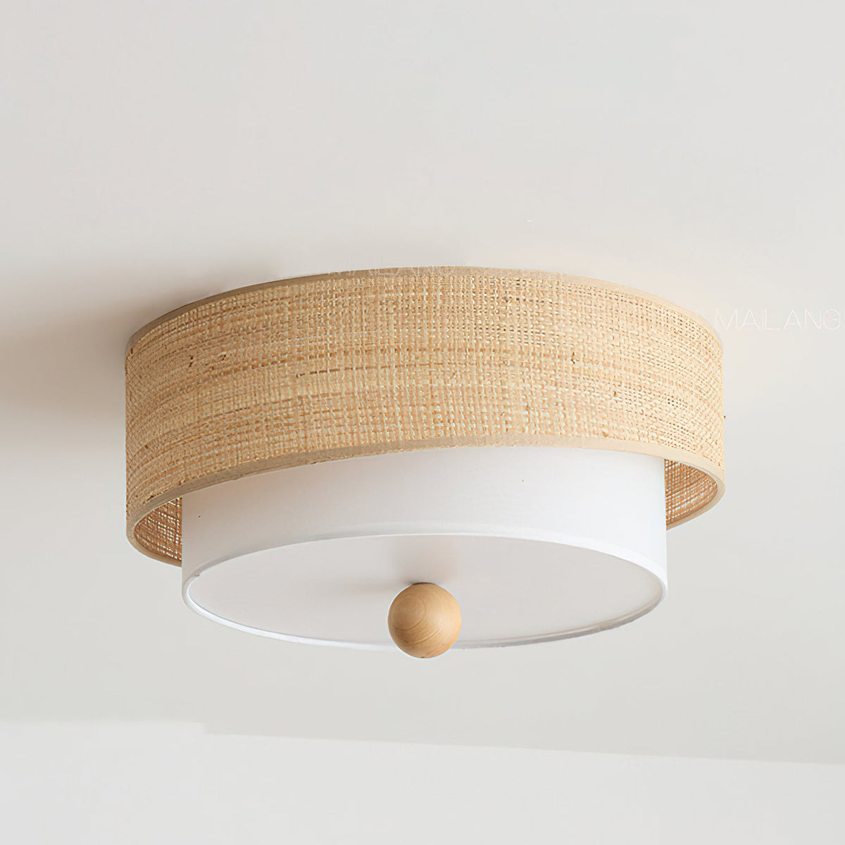 A 60cm diameter version of the Amara Drum Flush Mount.