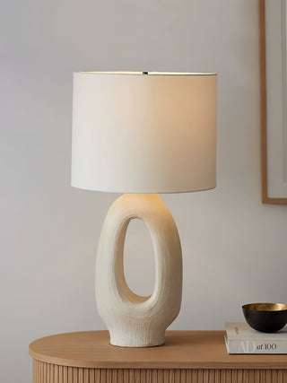 Lumestic Lampe de Table Sculpturale en Résine Et Tissu