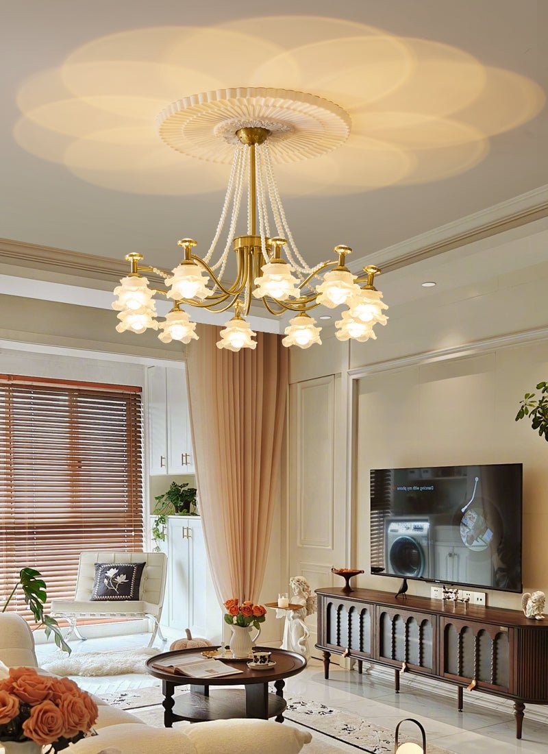 Elvelle Lustre Premium Élégance Verre Rose