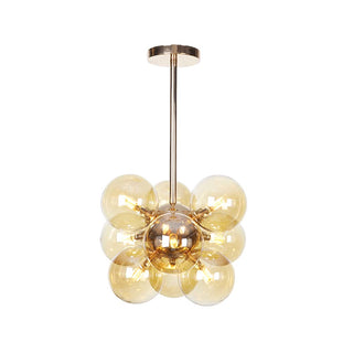Valentina Minimalisme Rond Suspension Métal/Verre Chambre à coucher
