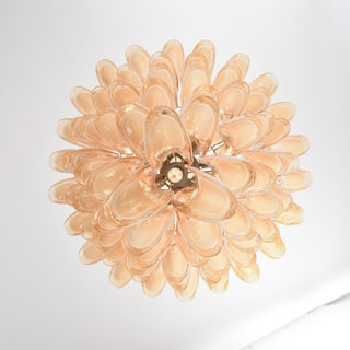 Aurora Lustre en Verre Ambre Luxe