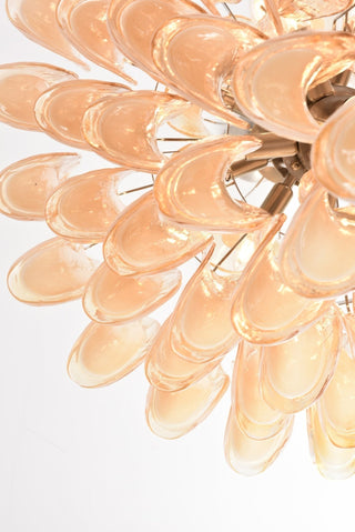 Aurora Lustre en Verre Ambre Luxe