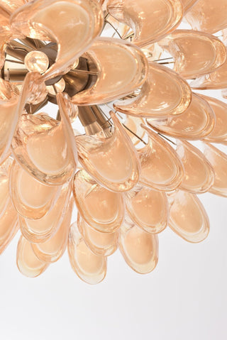Aurora Lustre en Verre Ambre Luxe