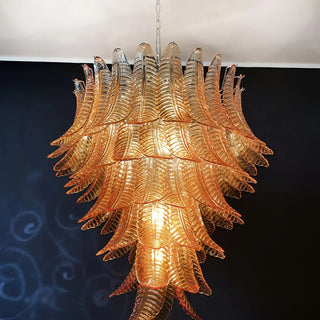 Aurora Lustre en Verre de Murano Ambre