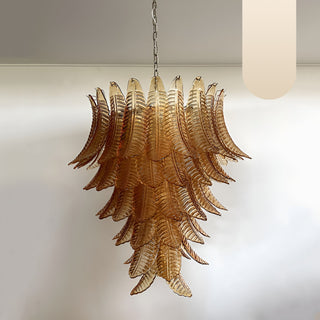 Aurora Lustre en Verre de Murano Ambre