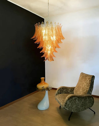 Aurora Lustre en Verre de Murano Ambre