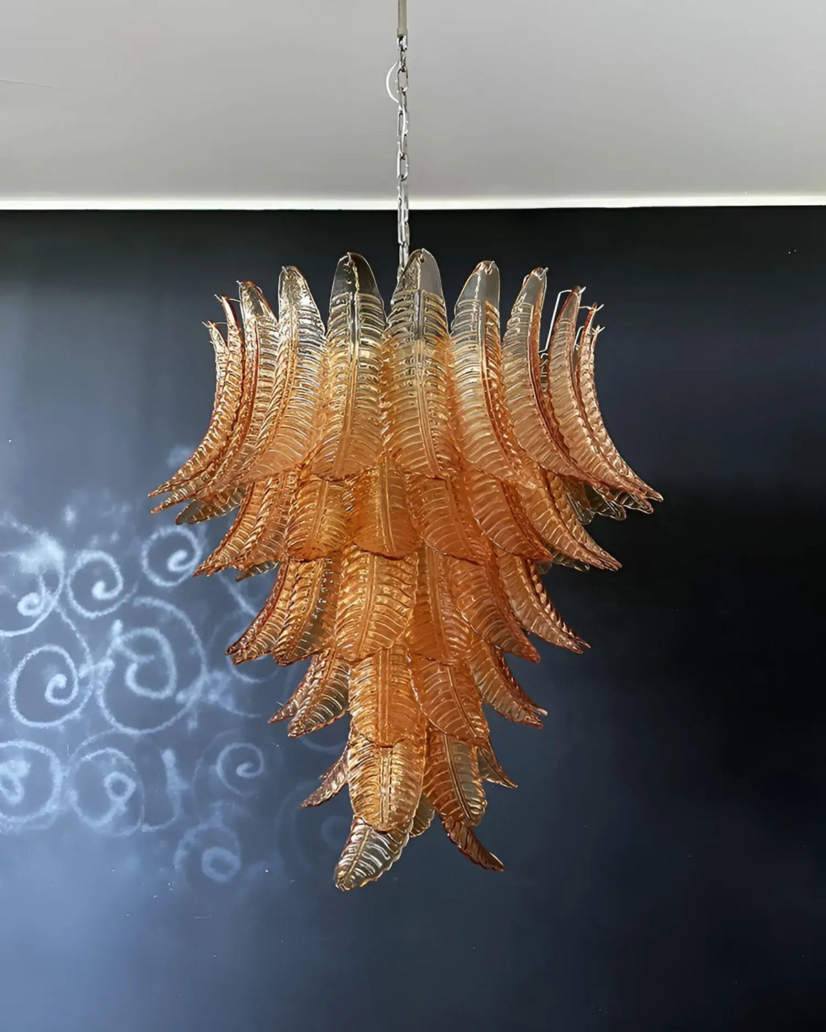Rosilia Lustre en Verre de Murano Ambre