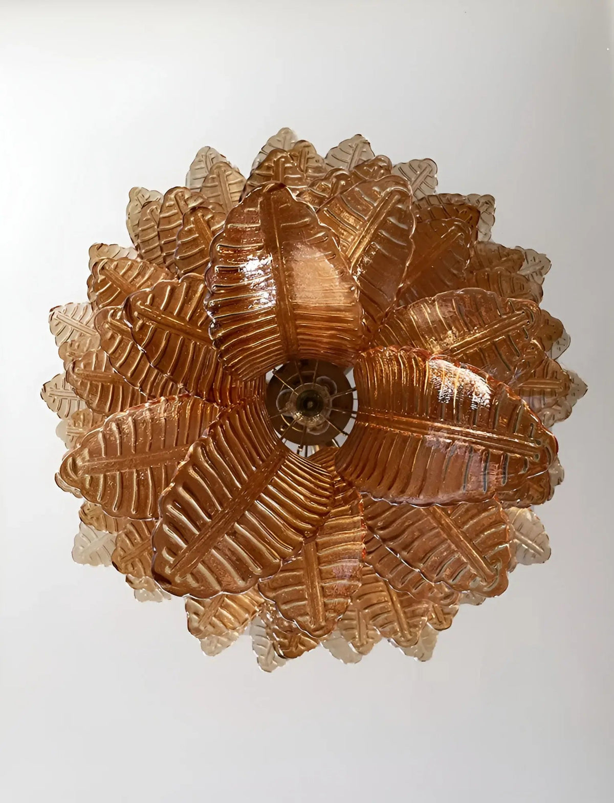 Rosilia Lustre en Verre de Murano Ambre