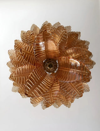 Aurora Lustre en Verre de Murano Ambre