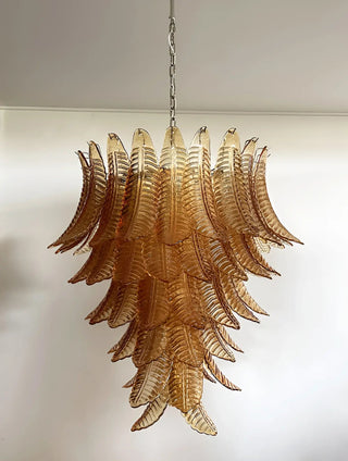 Aurora Lustre en Verre de Murano Ambre