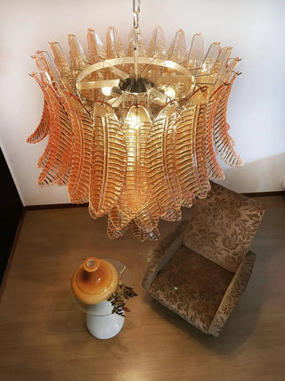 Aurora Lustre en Verre de Murano Ambre