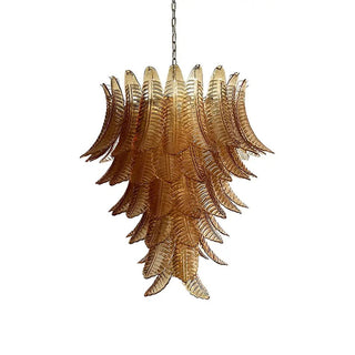 Aurora Lustre en Verre de Murano Ambre