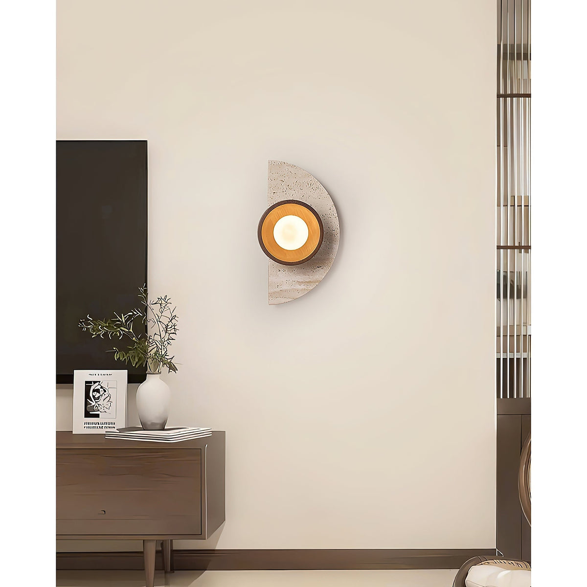 Dvaluvyi Applique Murale en Travertin Créativité Individuelle