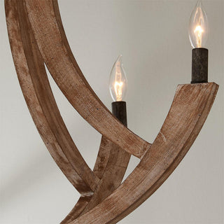 Eirikuvyi Suspension Vintage Créativité en Métal Et Bois Lanterne