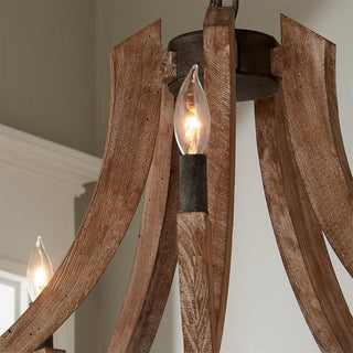 Eirikuvyi Suspension Vintage Créativité en Métal Et Bois Lanterne